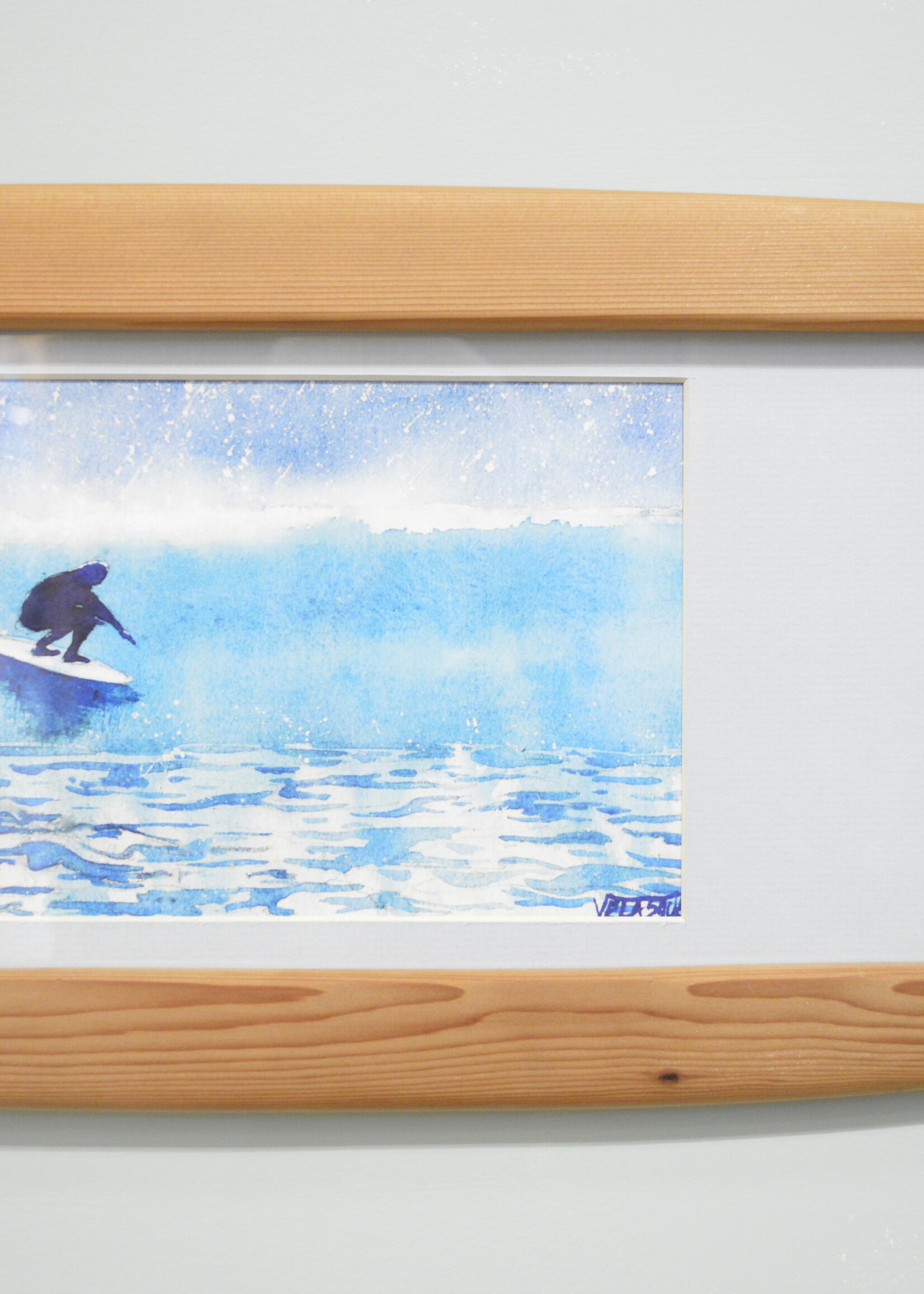Coast Custom - Surfboard Wall Plaque L 1 print (W)