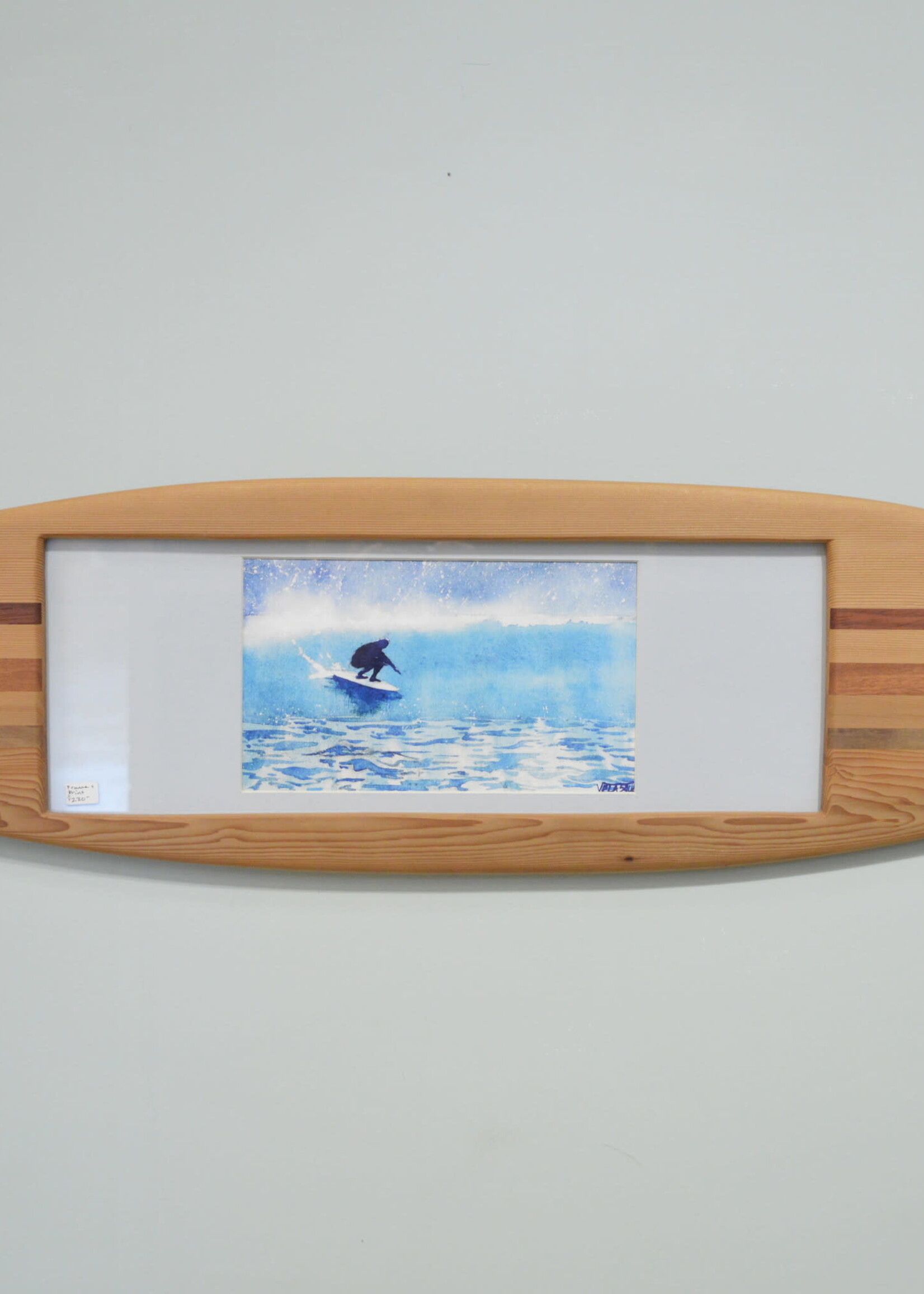 Coast Custom - Surfboard Wall Plaque L 1 print (W)