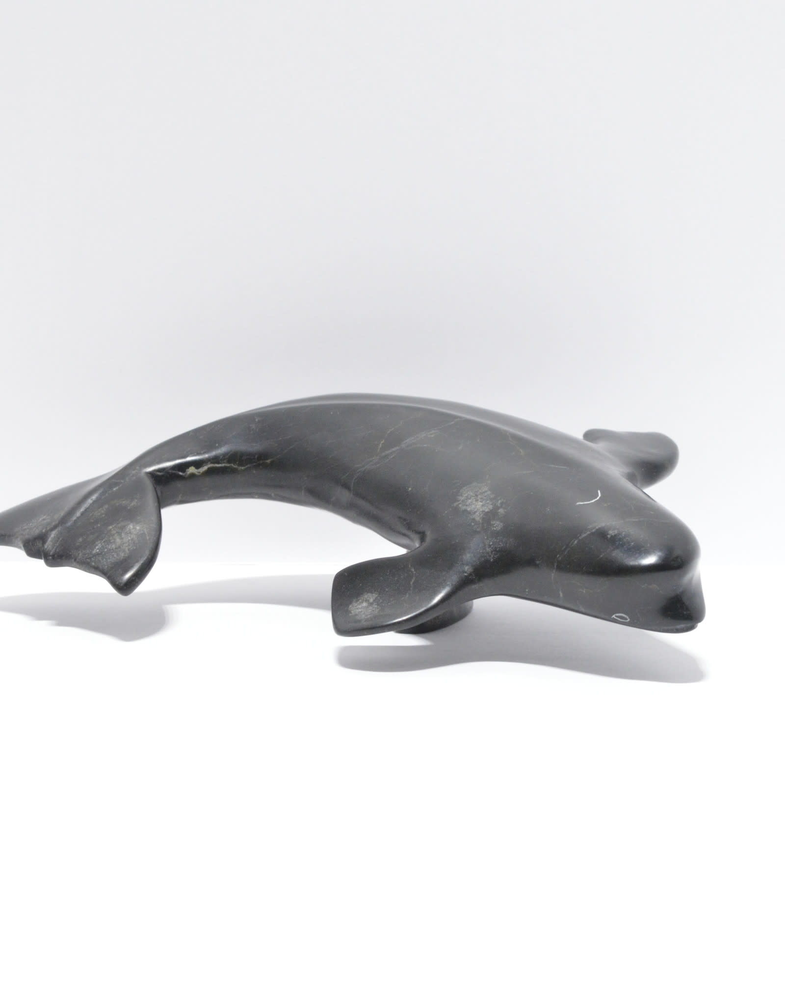 - Soapstone Carving Baluga whale