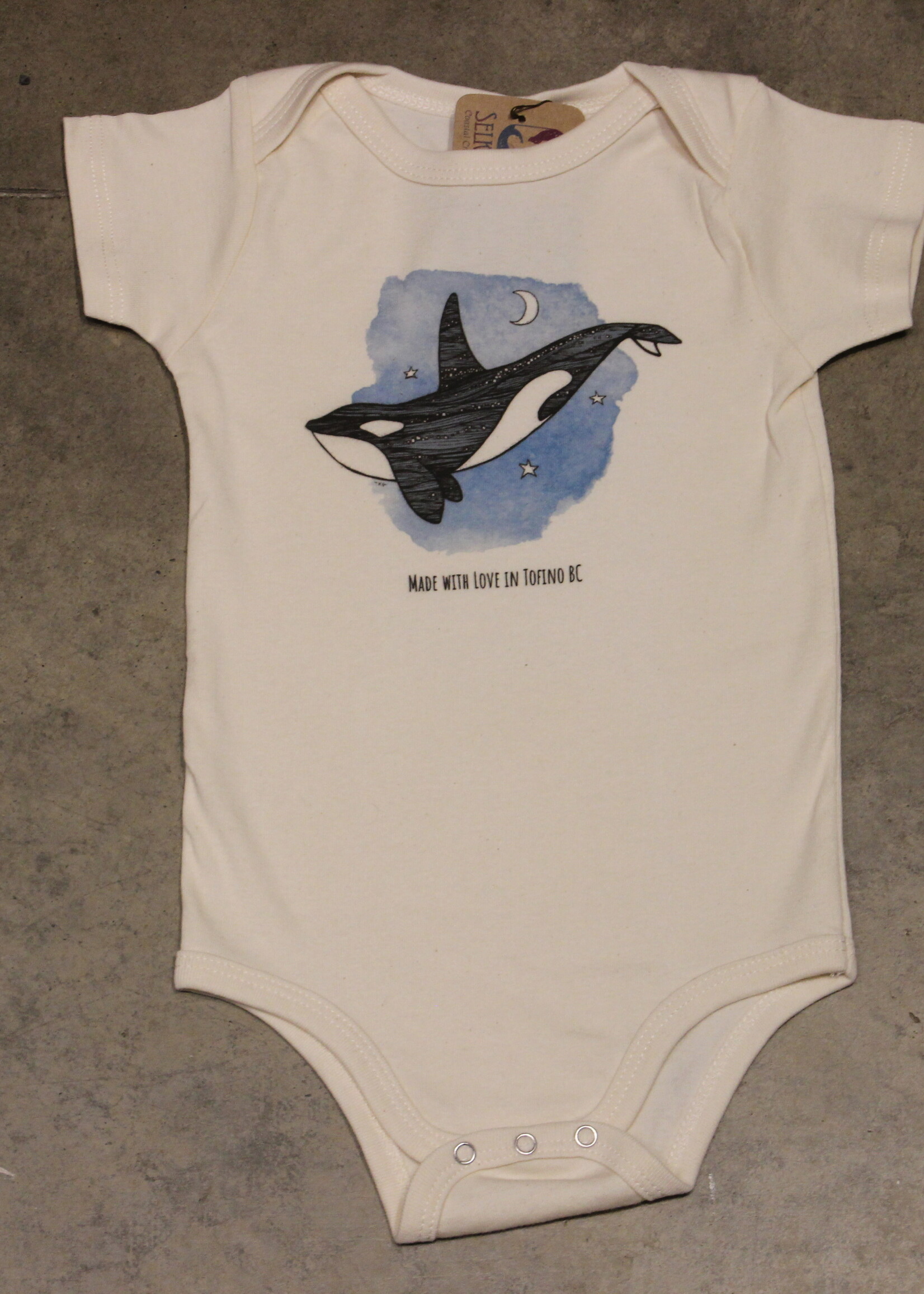 Selkies Coastal Creations SCC Organic Cotton Infant Onesie