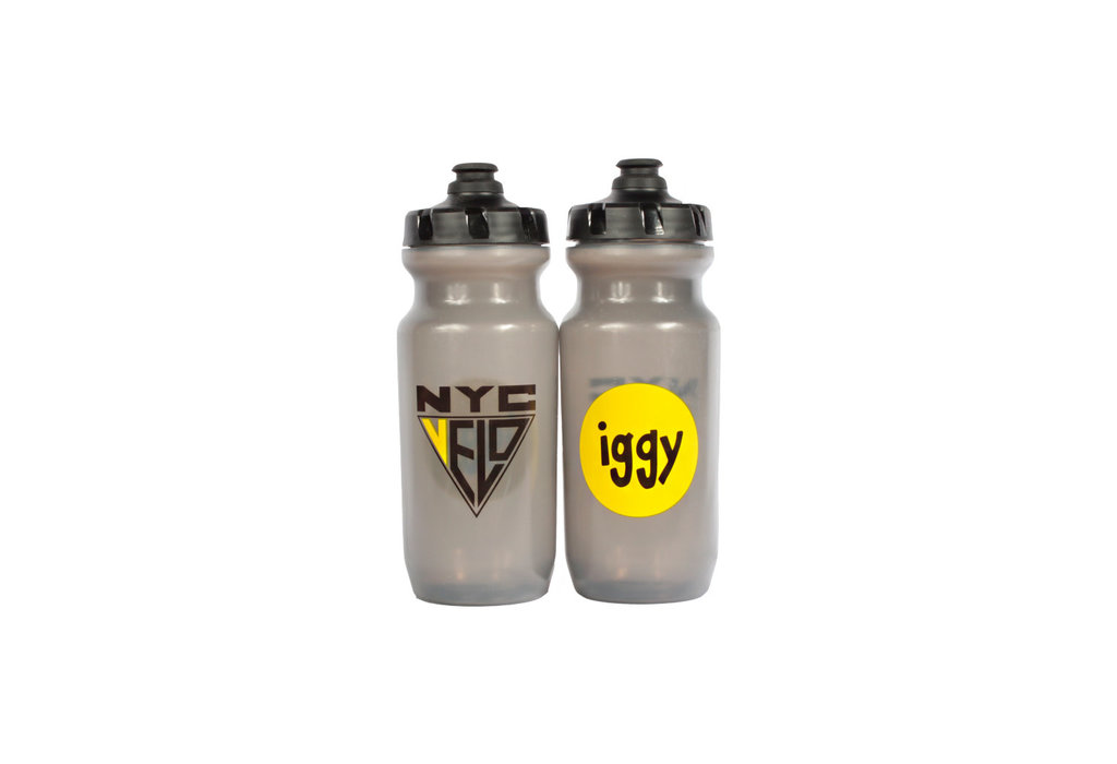 NYC Velo X IGGY 21oz Gray Water Bottles