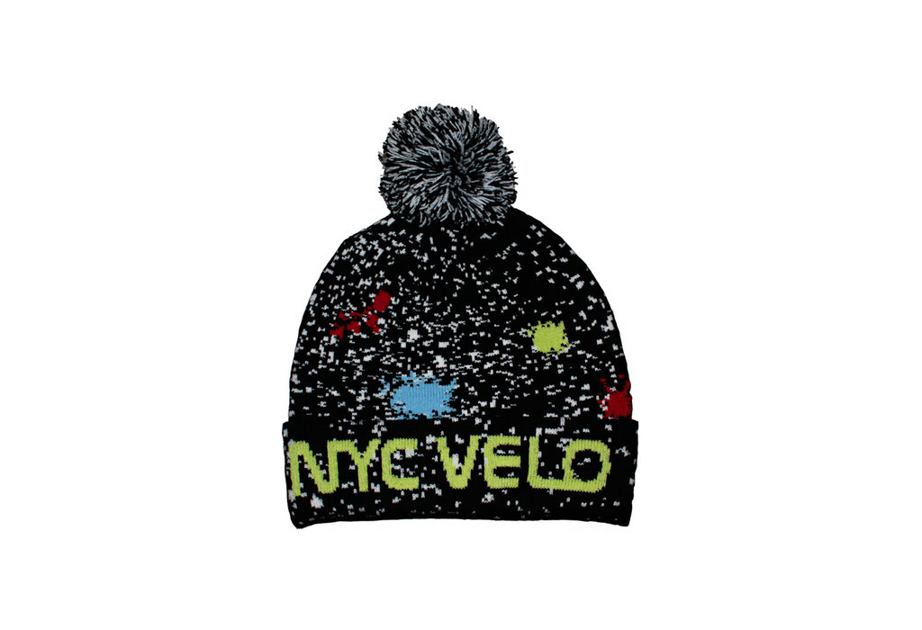 NYC Velo Galaxy Pom Beanie