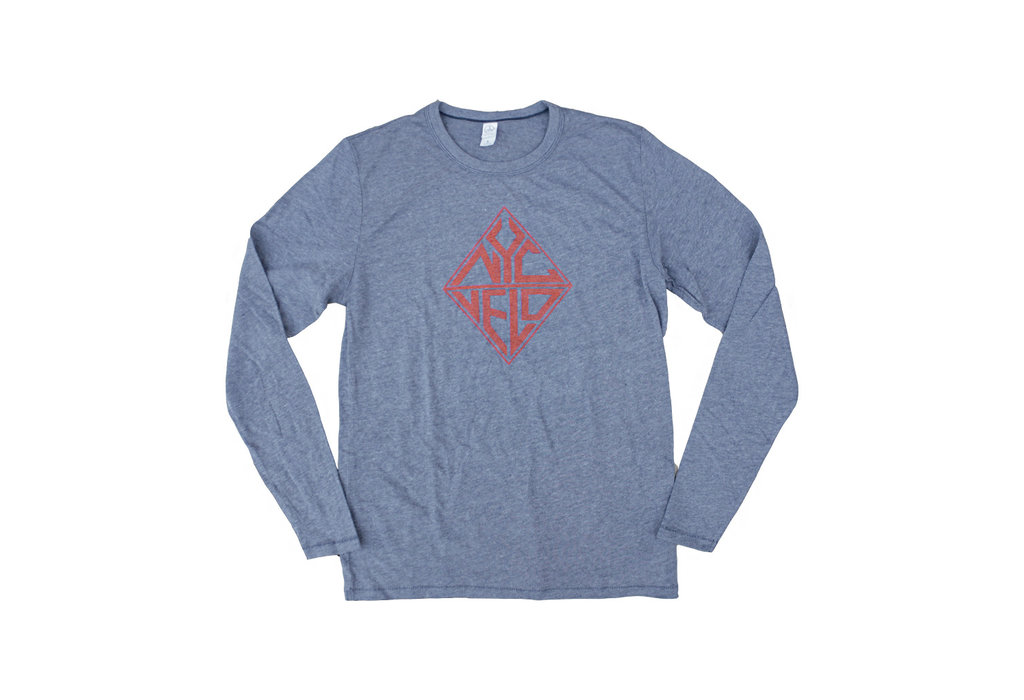 NYC Velo LS Square Lazer Logo Tee