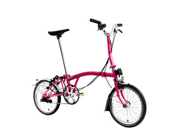 Brompton C Line 6 Speed M Handlebar Hot Pink