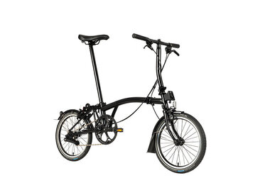 Brompton C Line 2 Speed S (Low) Handlebar, Matte Black - Extended Seatpost