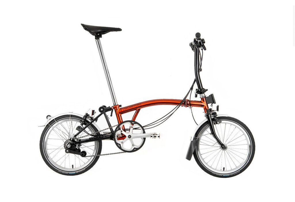 Brompton C Line 6 Speed S (Low) Handleblar, Flame Lacquer