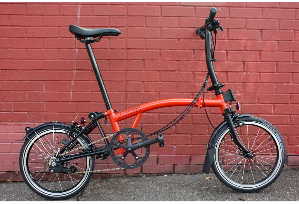 Brompton C Line 6 Speed S Handlebar Vermillion Red - Matt