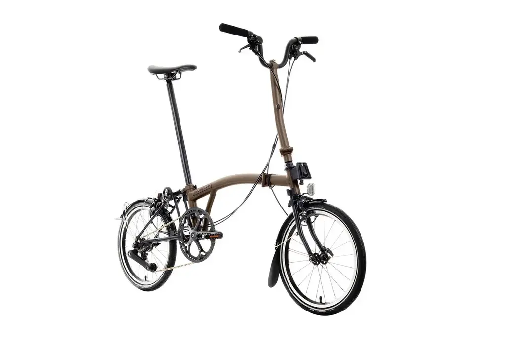 Brompton P Line 12-Speed Mid-Rise Handlebar Bronze Sky Metallic