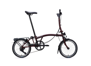 Brompton C-Line 4-Speed Mid-Handlebar Red Plum