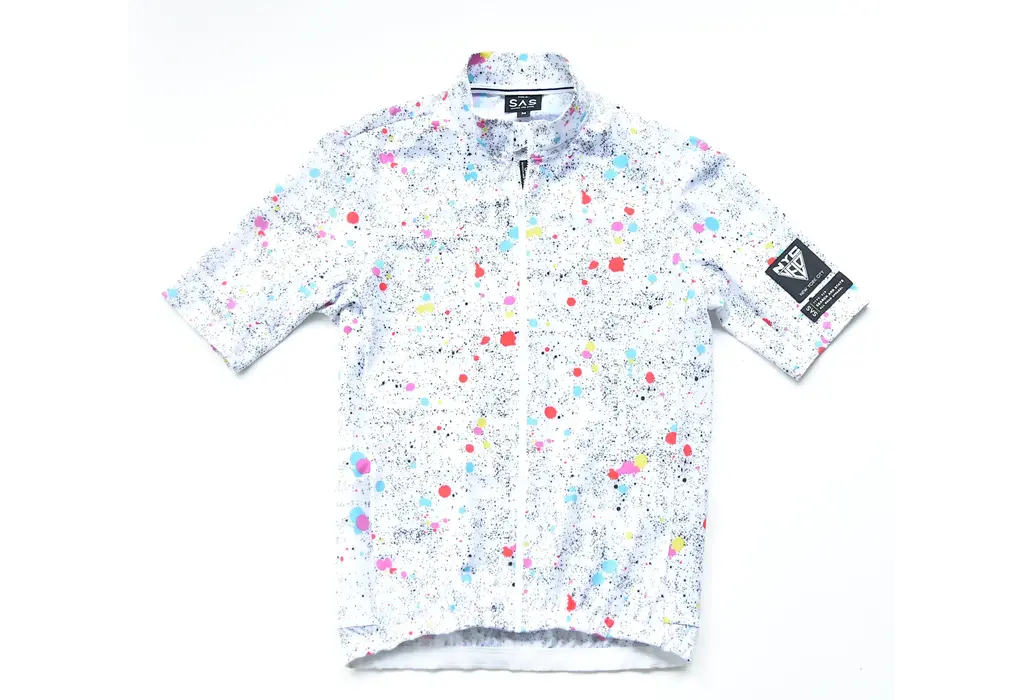Search and State X NYC Velo Galaxy White SS Jersey