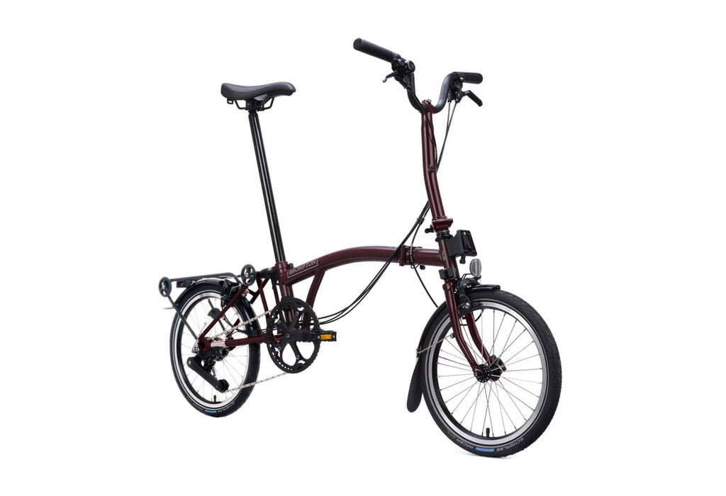 Brompton C-Line 12-Speed M-Handlebar Red Plum