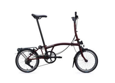 Brompton C-Line 12-Speed M-Handlebar Red Plum
