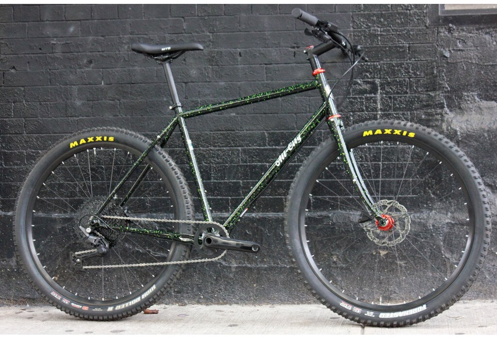 NYC Velo Custom Gorilla Monsoon 650b Flatbar 52cm Slimer Lime