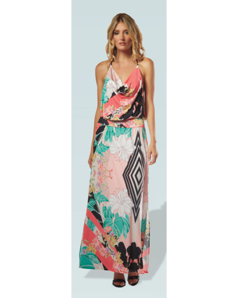 blouson maxi dress