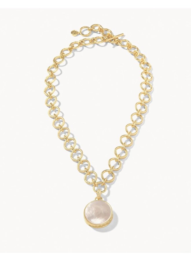 Naia Chunky Necklace 20" Pearlescent