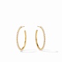 JULIET HOOP GOLD PEARL - MEDIUM