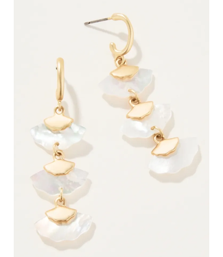 Spartina BUTTERCUP DANGLE EARRINGS MOTHER OF PEARL
