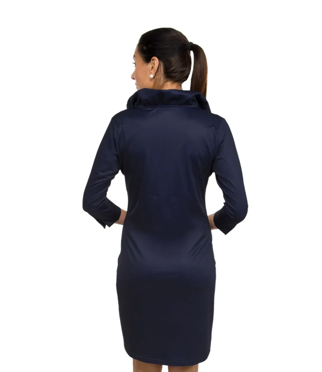 Gretchen Scott JDRNSO RUFFNECK DRESS Women's Dresses - Twist Boutique