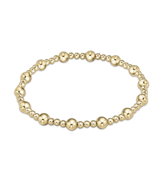 enewton CLASSIC SINCERITY PATTERN 5MM BEAD BRACELET - GOLD