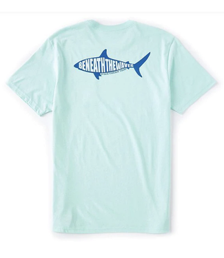 Southern Tide M SS BENEATH THE WAVES SHARK FILL SS TEE