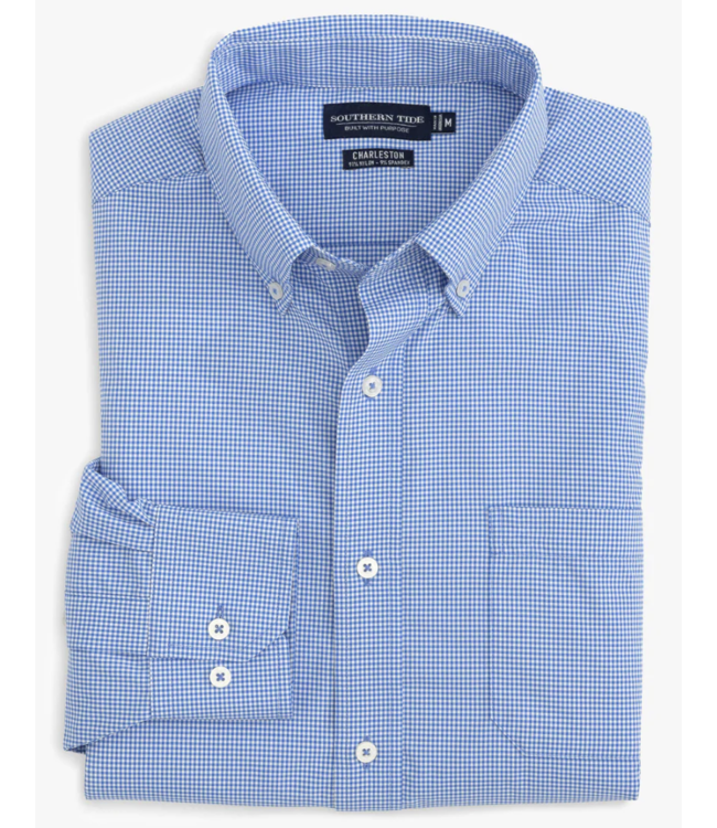 Southern Tide M LS Brrr IC McrGnghm Sprtshrt