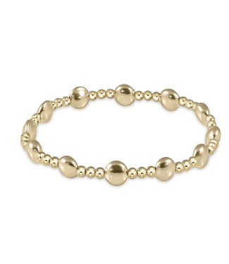 enewton honesty gold sincerity pattern 6mm bead bracelet - gold