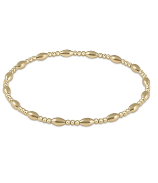 enewton Harmony Grateful Pattern 2mm Bead Bracelet - Gold