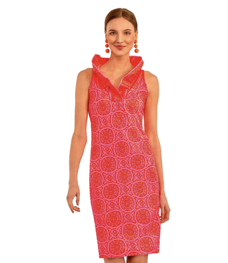 Gretchen Scott RUFFNECK SLEEVELESS DRESS - SULTAN'S DINING ROOM