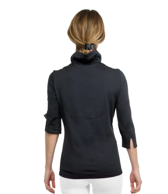 Gretchen Scott RUFFNECK 3/4 SLEEVE TOP