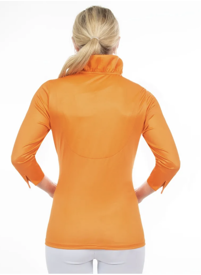 RUFFNECK 3/4 SLEEVE TOP