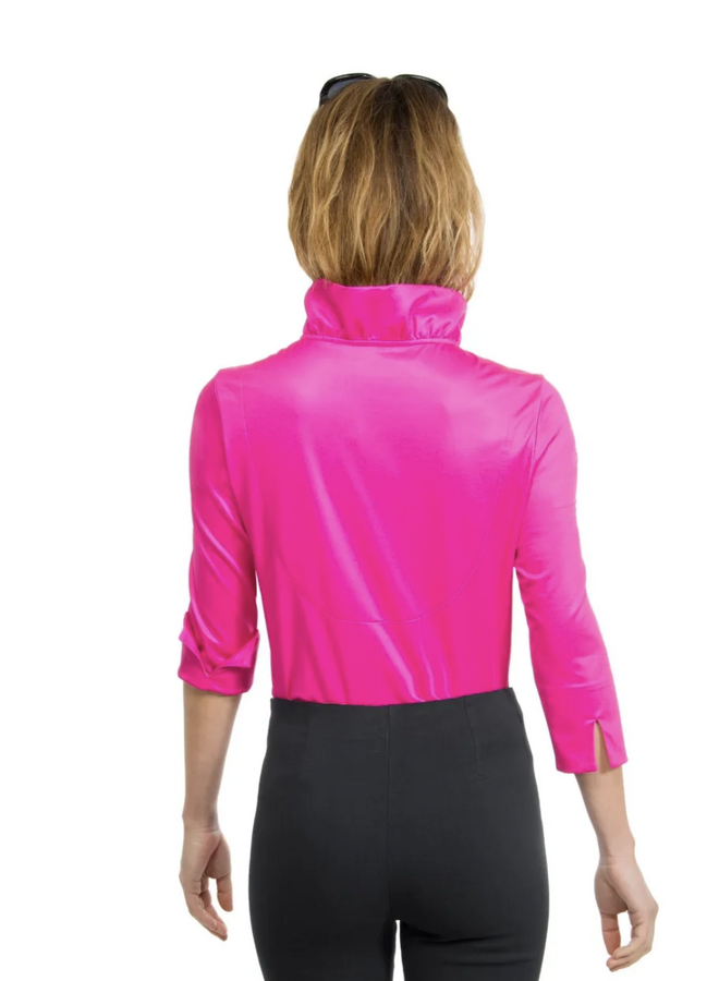 RUFFNECK 3/4 SLEEVE TOP