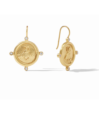 Julie Vos BEE CAMEO EARRING