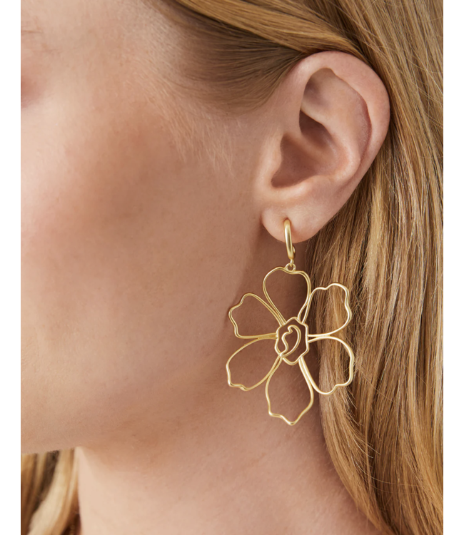 Spartina GRANNY FLOWER EARRINGS GOLD