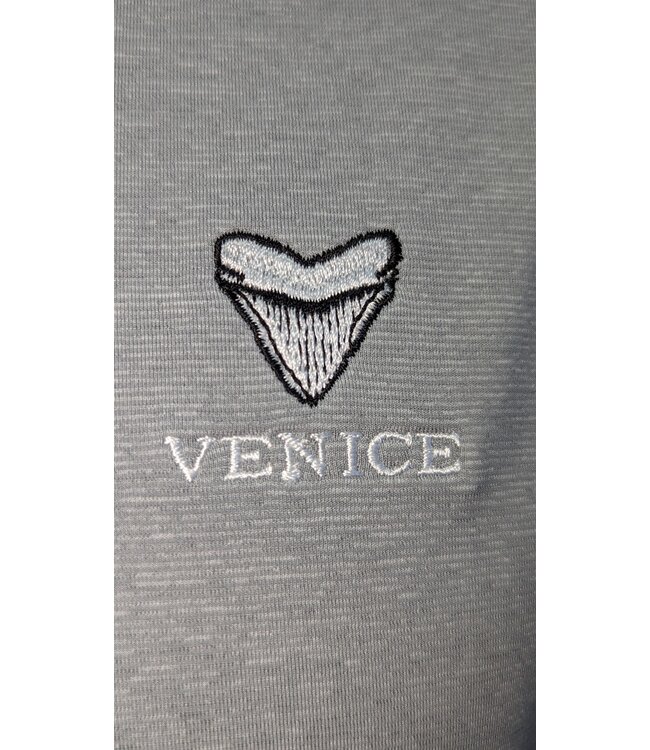M SS brreeze Perf Heather Polo - Venice Logo +