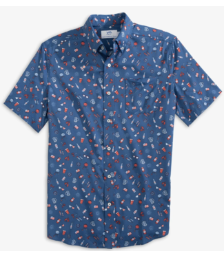 Southern Tide M SS IC Backyard BBQSportshirt