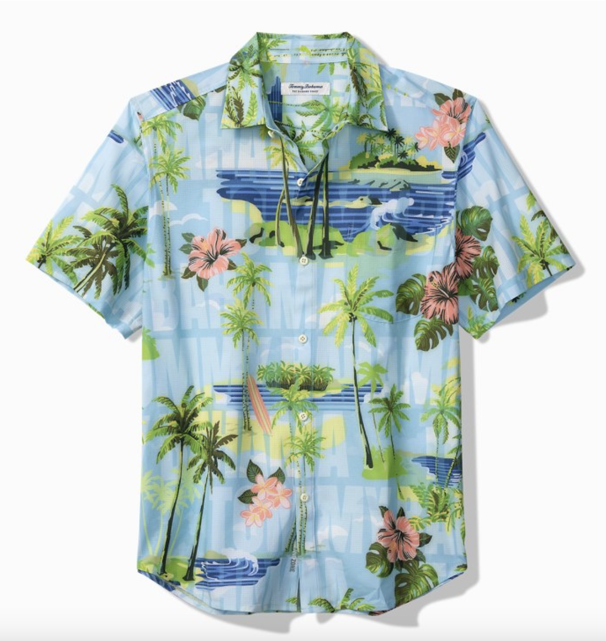 Tommy Bahama Bahama Coast Palm Tiles Short Sleeve Camp Shirt