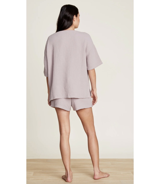 Barefoot Dreams MC SUN SOAKED CRINKLE COTTON TEE & SHORT SET