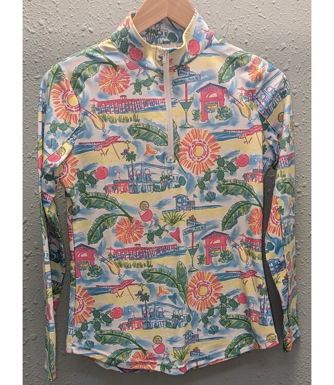 AVA CUSTOM QUARTER ZIP VENICE TOP