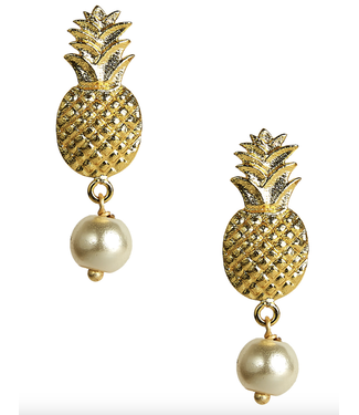 LISI LERCH PINEAPPLE PEARL DROP - STUD