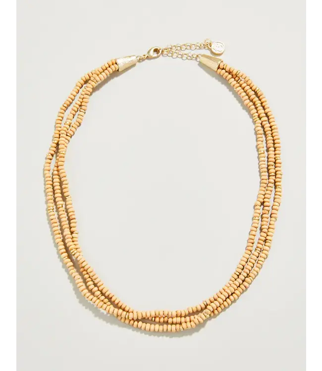 Spartina MIA BEADED NECKLACE 17" NATURAL