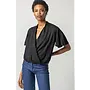 FAUX WRAP FLUTTER SLEEVE