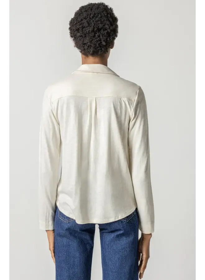 LONG SLEEVE BUTTONDOWN TEE