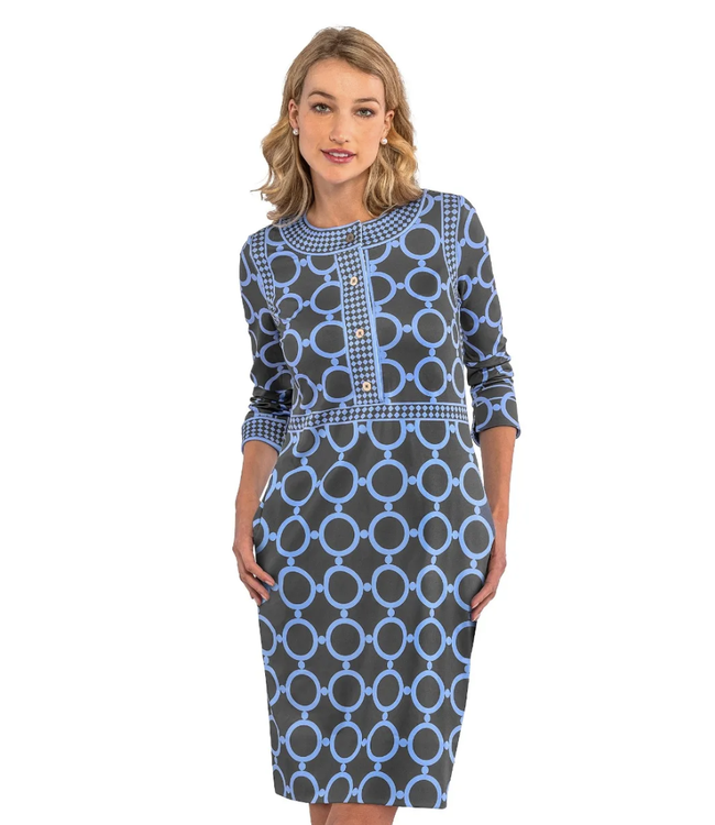Gretchen Scott TRIMMED UP DRESS - DIP & DOT