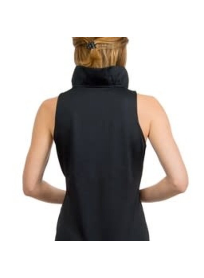 Jersey Sleeveless Ruffneck Top