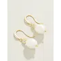 SPARKLING BAUBLE DROP EARRINGS CRYSTAL/PEARL