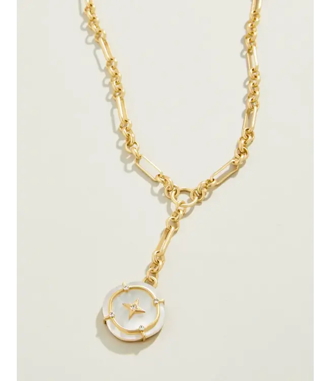 Spartina ORLA ROUND NECKLACE 18" MOTHER-OF-PEARL