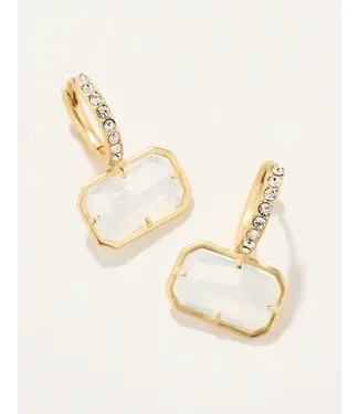 Spartina WHITE HALL EARRINGS WHITE/CRYSTA