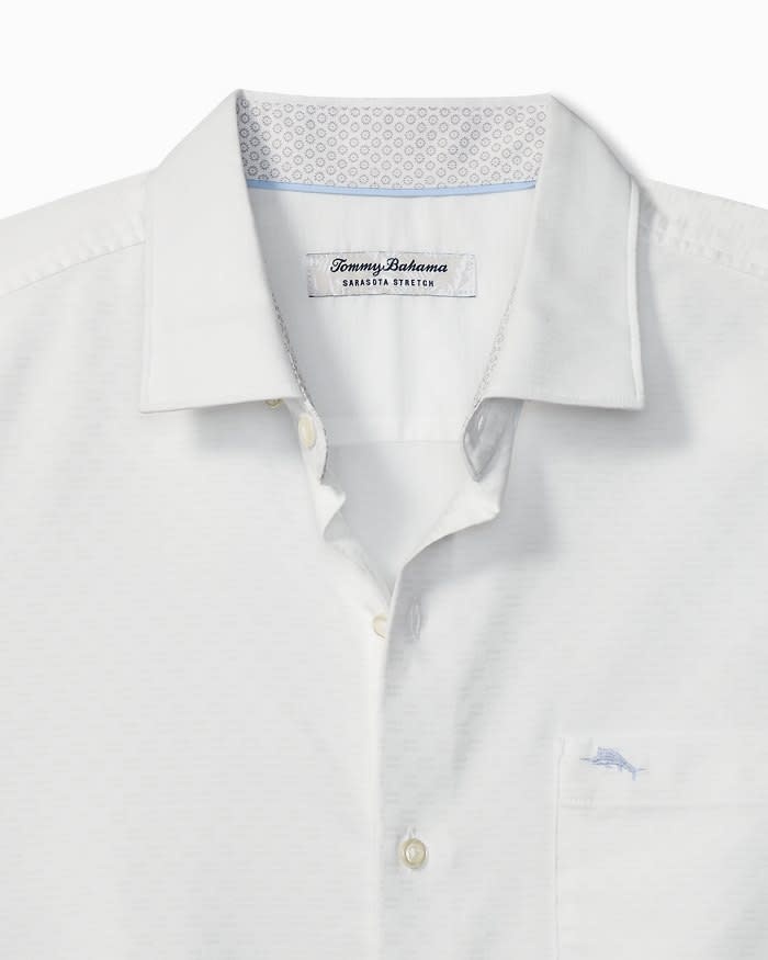 Tommy Bahama Men's IslandZone Sarasota Stretch Ventura Coast Sport Shirt - Shellrossa