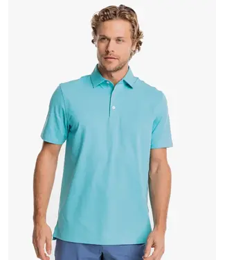 Southern Tide M SS brreeze Perf Heather Polo