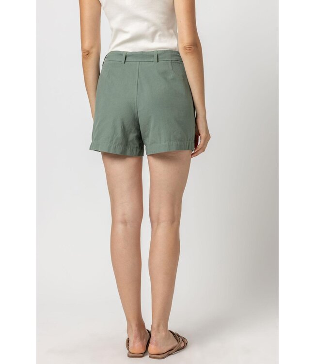 BELTED CANVAS SHORTS
